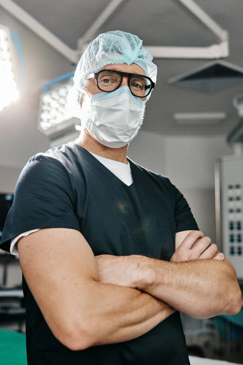 surgeon in the operating room